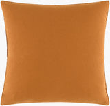 Corduroy Quarters Accent Pillow CDQ-016 in Burnt Sienna, back view