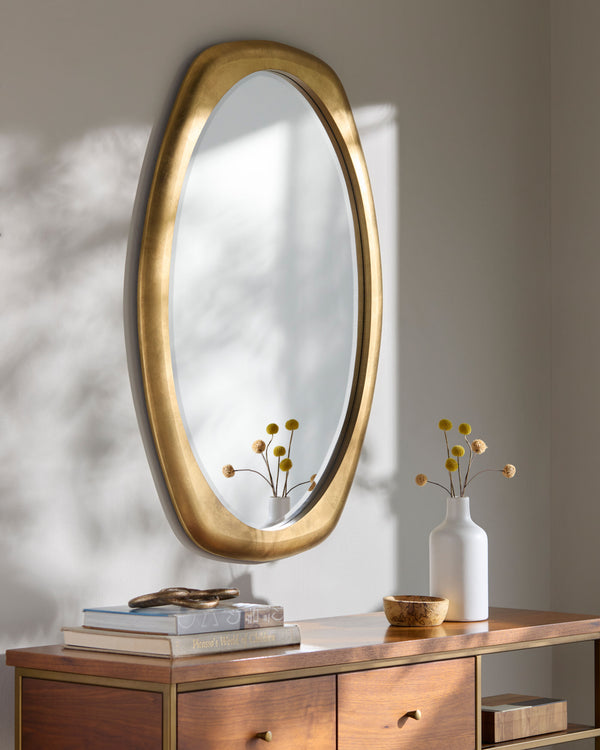 Cerena Accent Mirror CERE-001, styled in a room