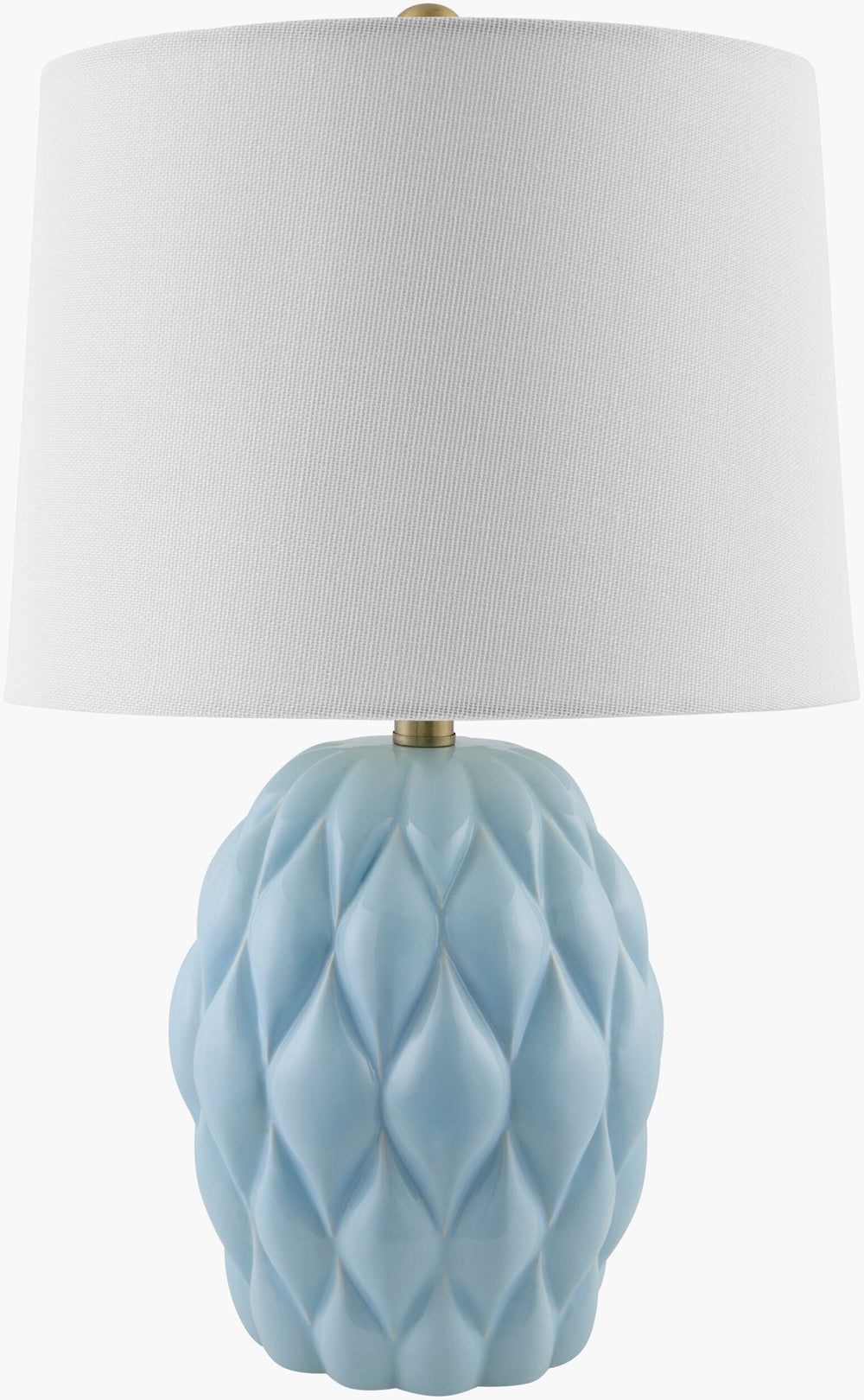 Cagli Accent Table Lamp in bright blue, view 2 of 10
