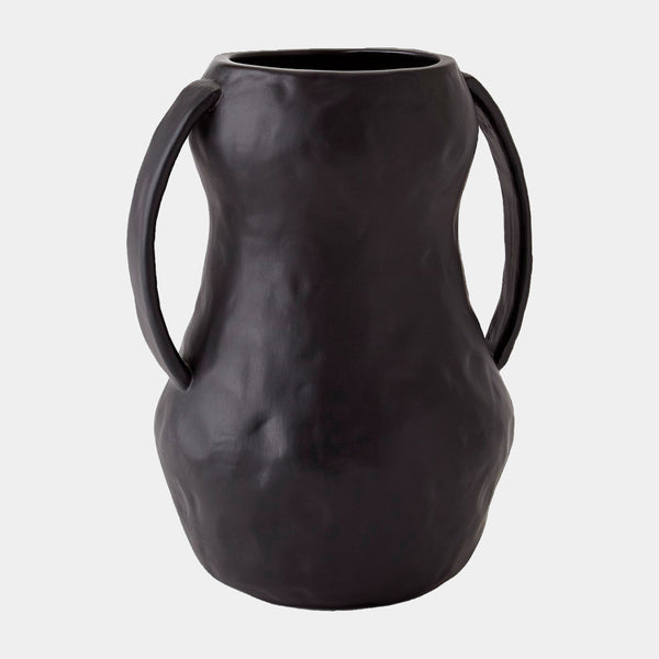 Aquitaine Vase in Matte Black, product view