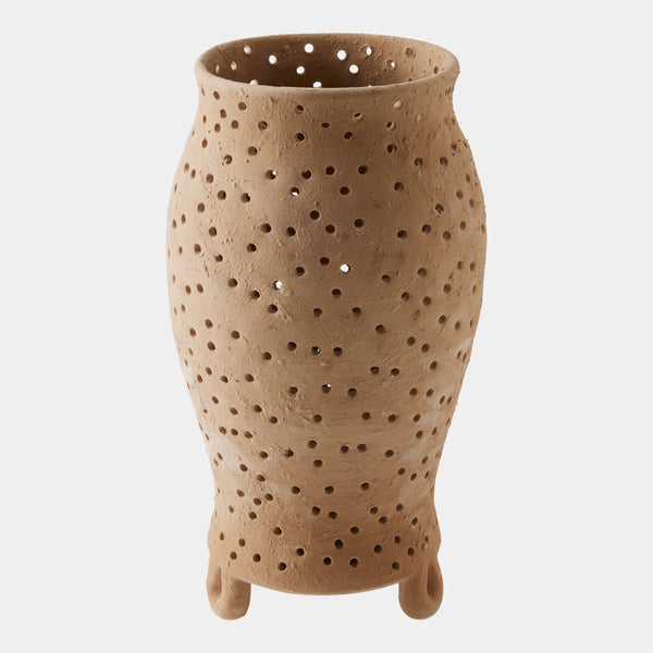 Yassine Candle Holder in Beige, product view