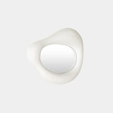 Amorphous Mirror in White, medium oval size, product view