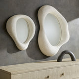 Salette Wooden Arch in Grey, styled in a room