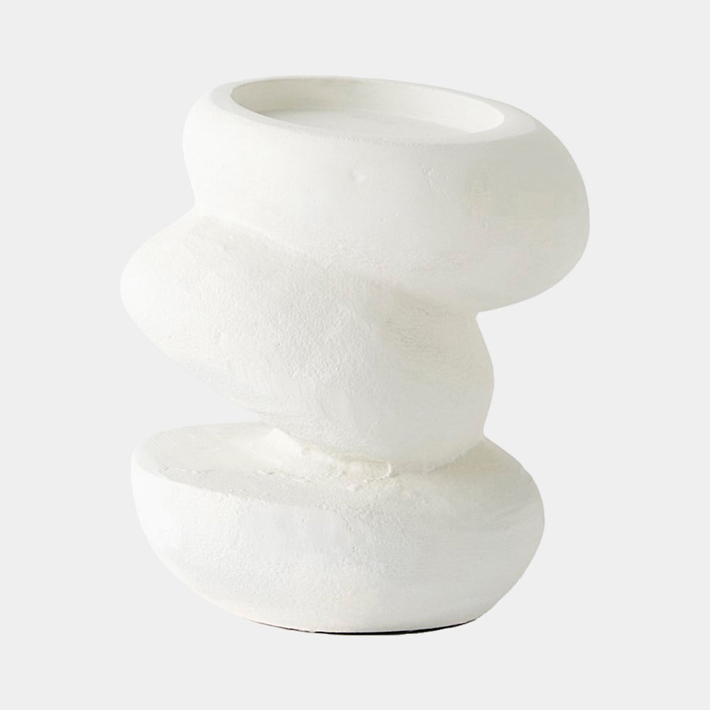Pradier Candle Holder in White, product view
