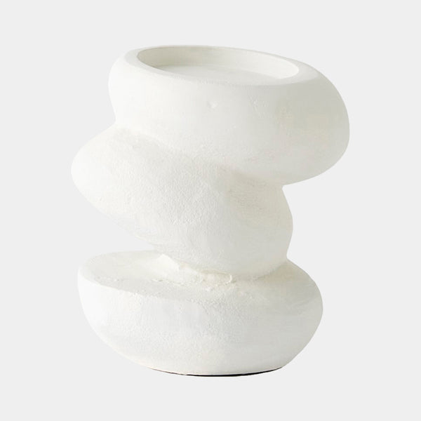 Pradier Candle Holder in White, product view