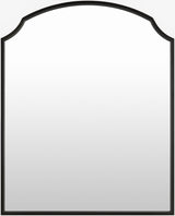 Corbin Mantel Mirror CORB-001 in Black, front view
