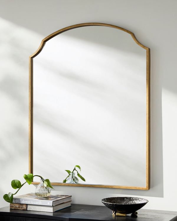 Corbin Mantel Mirror CORB-002, styled in a room