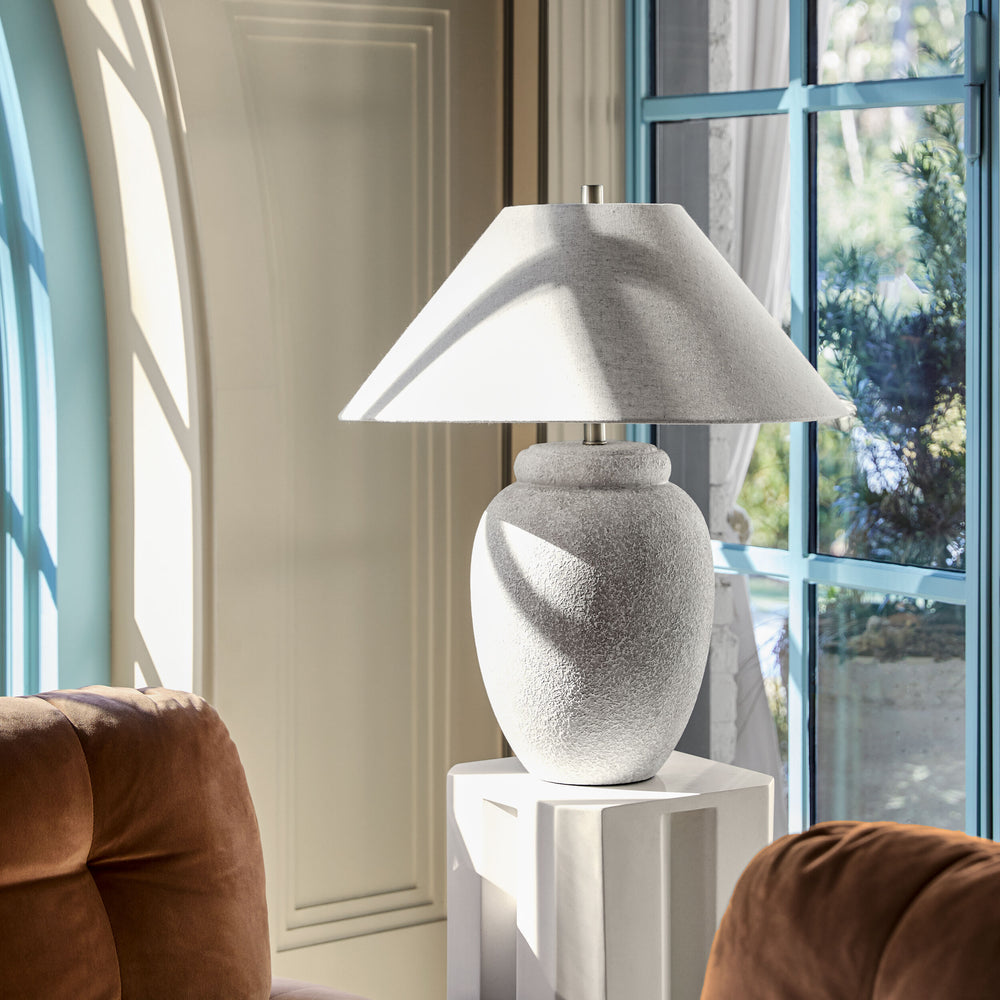 Capelli Accent Table Lamp, styled in a room