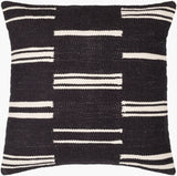 Carlton Accent Pillow CRL-006 in Black, front view