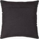 Carlton Accent Pillow CRL-006 in Black, back view