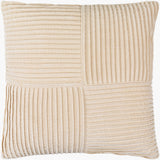 Conrad Accent Pillow CRN-005 in Ivory, front view