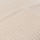 Conrad Accent Pillow CRN-005 in Ivory, close-up of the texture