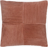 Conrad Accent Pillow CRN-007 in Terracotta, front view