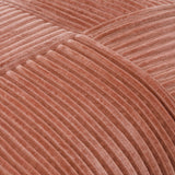 Conrad Accent Pillow CRN-007 in Terracotta, close-up of the texture