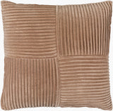 Conrad Accent Pillow CRN-009 in Taupe, front view
