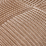 Conrad Accent Pillow CRN-009 in Taupe, close-up of the texture