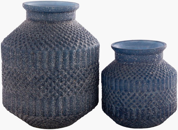 Catalana Vase CTA-001 in Blue, front view