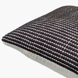 Chunky Grid Accent Pillow — Black