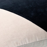 Cotton Velvet Accent Pillow CV-074 in Black, close-up of the texture