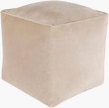 Cotton Velvet Pouf