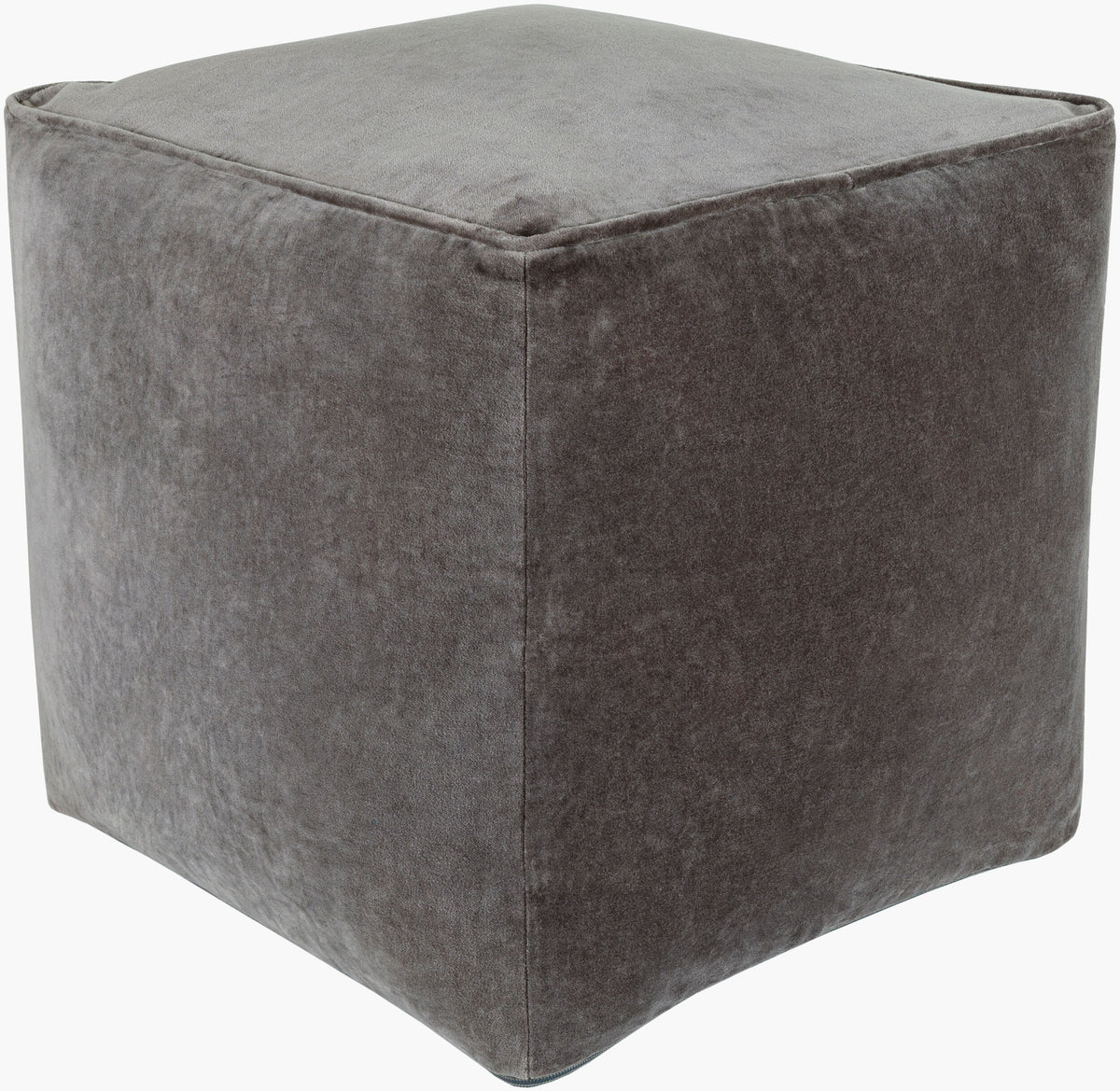 Cotton Velvet Pouf