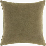 Cowra Accent Pillow CWR-001 in Olive, back view