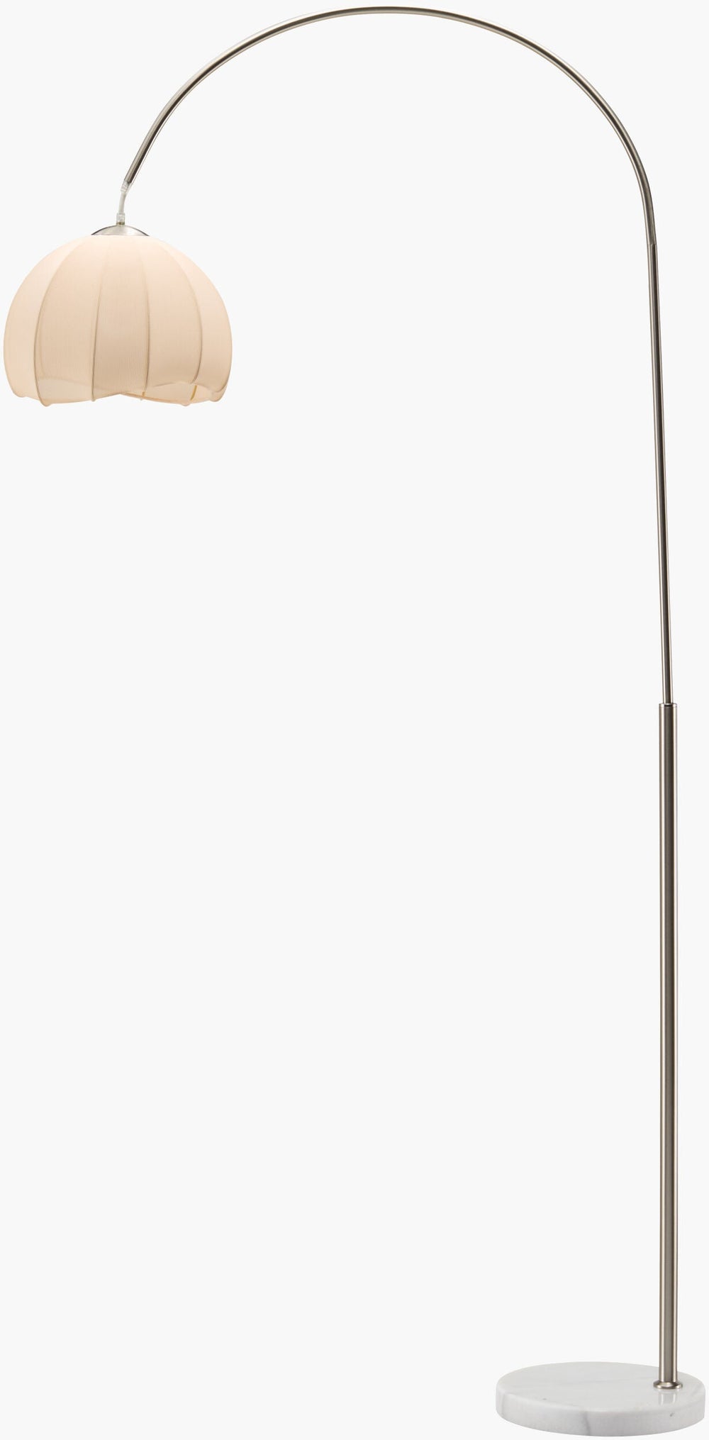 Desota Task Floor Lamp in nickel, view 3 of 4