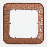 Cliffside Square Mirror in Antique Copper, back view