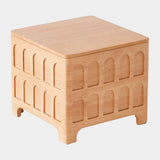 Colosseum Box in Natural, square size, product view