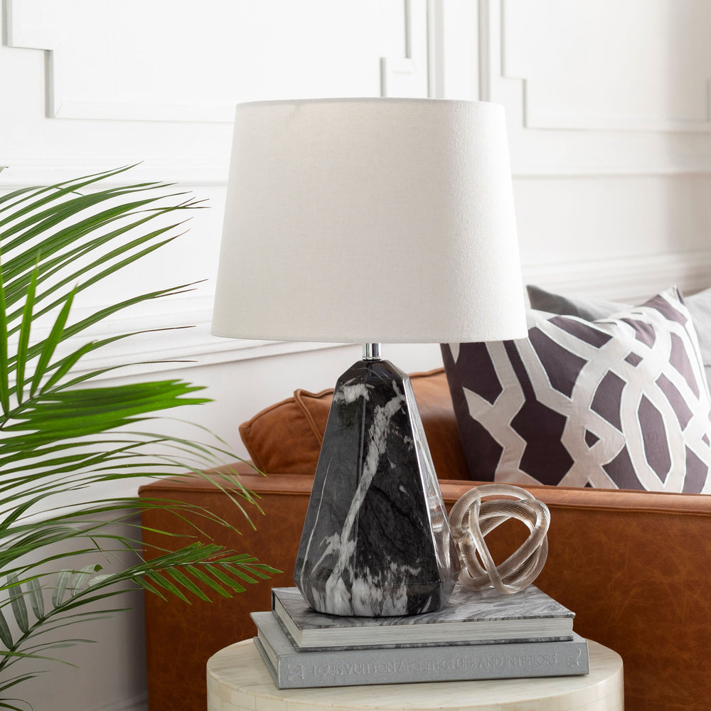 Destin Accent Table Lamp, styled in a room
