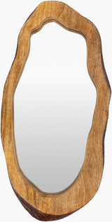 Edge Accent Mirror DGE-102 in Brown, front view