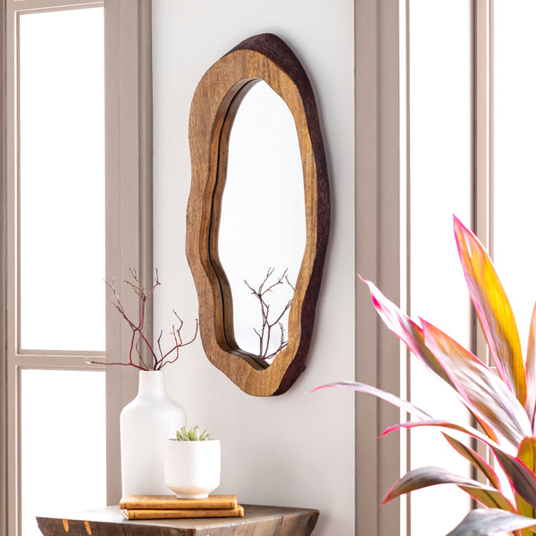 Edge Accent Mirror DGE-102, styled in a room