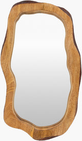 Edge Accent Mirror DGE-103 in Brown, front view