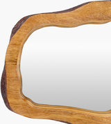 Edge Accent Mirror DGE-103 in Brown, corner detail