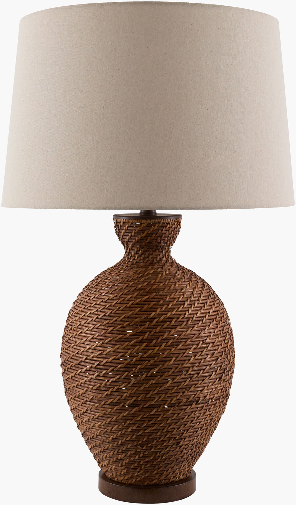 Dingle Accent Table Lamp in dark brown, view 2 of 3