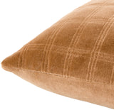 Digby Accent Pillow DIG-015 in Caramel, corner detail