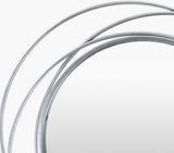Dixie Accent Mirror DII-001 in Silver, corner detail