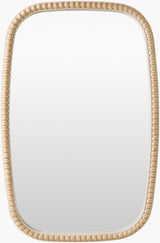 Dwarka Accent Mirror DKA-002 in Brown, front view