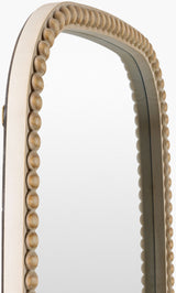 Dwarka Accent Mirror DKA-002 in Brown, corner detail