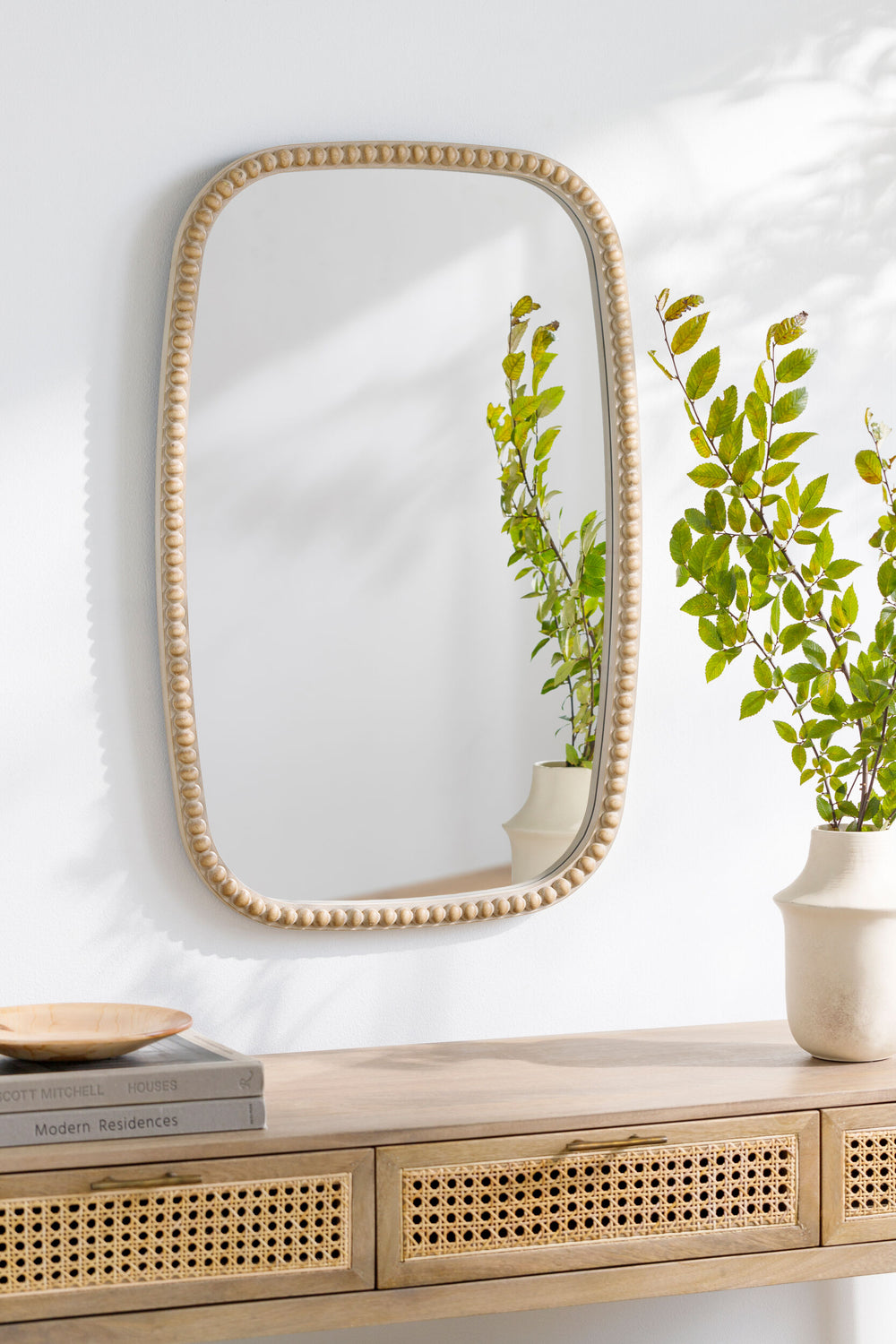 Dwarka Accent Mirror DKA-002, styled in a room