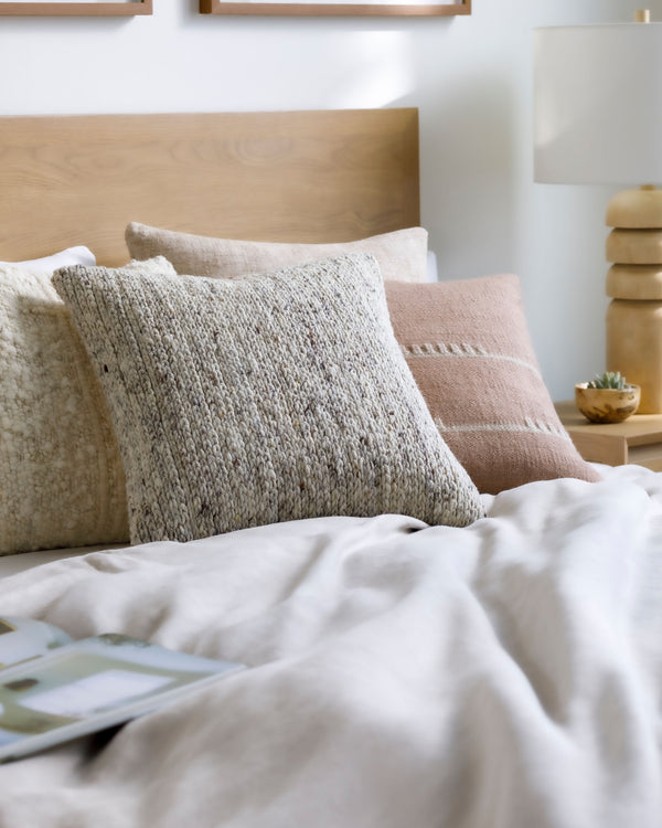 Derby Accent Pillow — Oatmeal