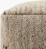 Derby Pouf DRPF-002 in brown, corner detail