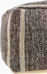 Derby Pouf DRPF-004 in Brown, close-up of the texture