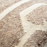 Deccan Traps Accent Pillow DTP-003 in Beige, close-up of the texture