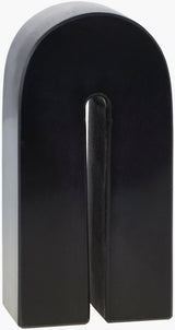 Calenzana Decorative Sculpture EAZ-004 in Black, front view