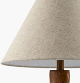 Eldarune Accent Table Lamp in brown, shade detail