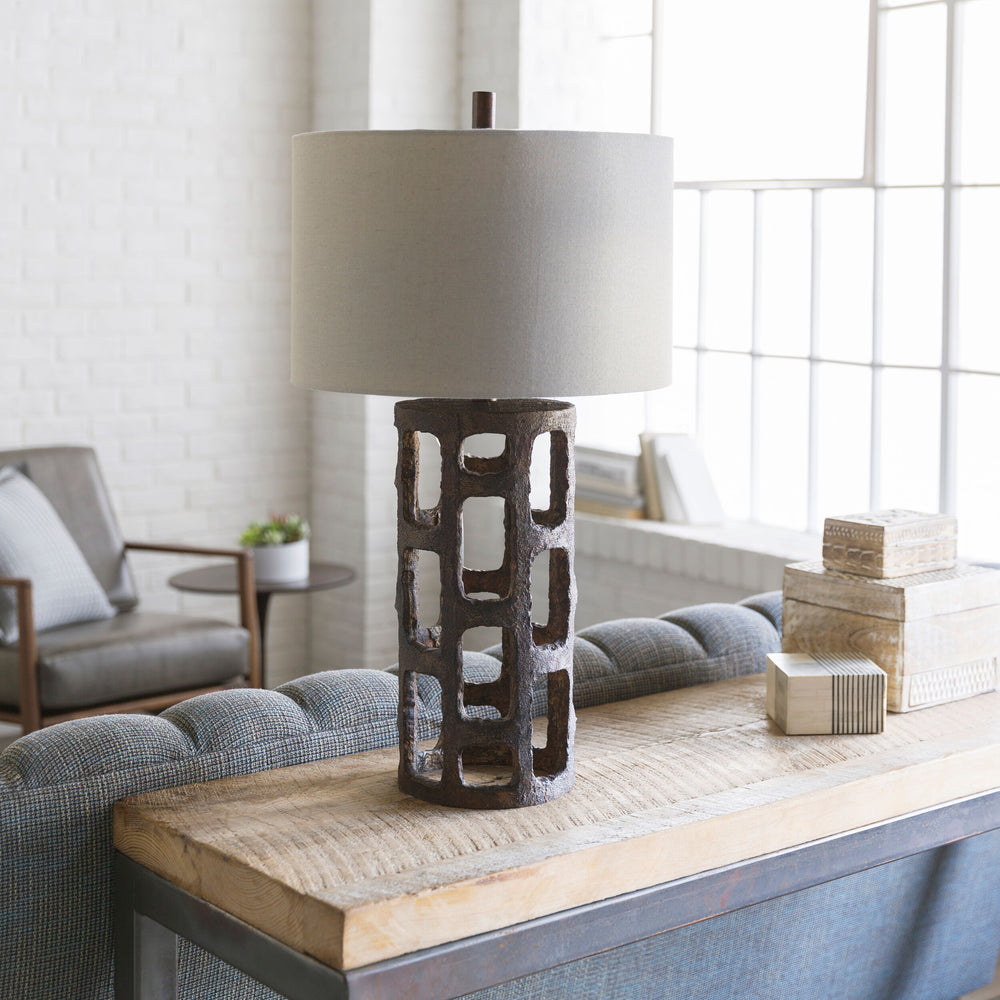 Egerton Accent Table Lamp, styled in a room