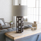 Egerton Accent Table Lamp, styled in a room