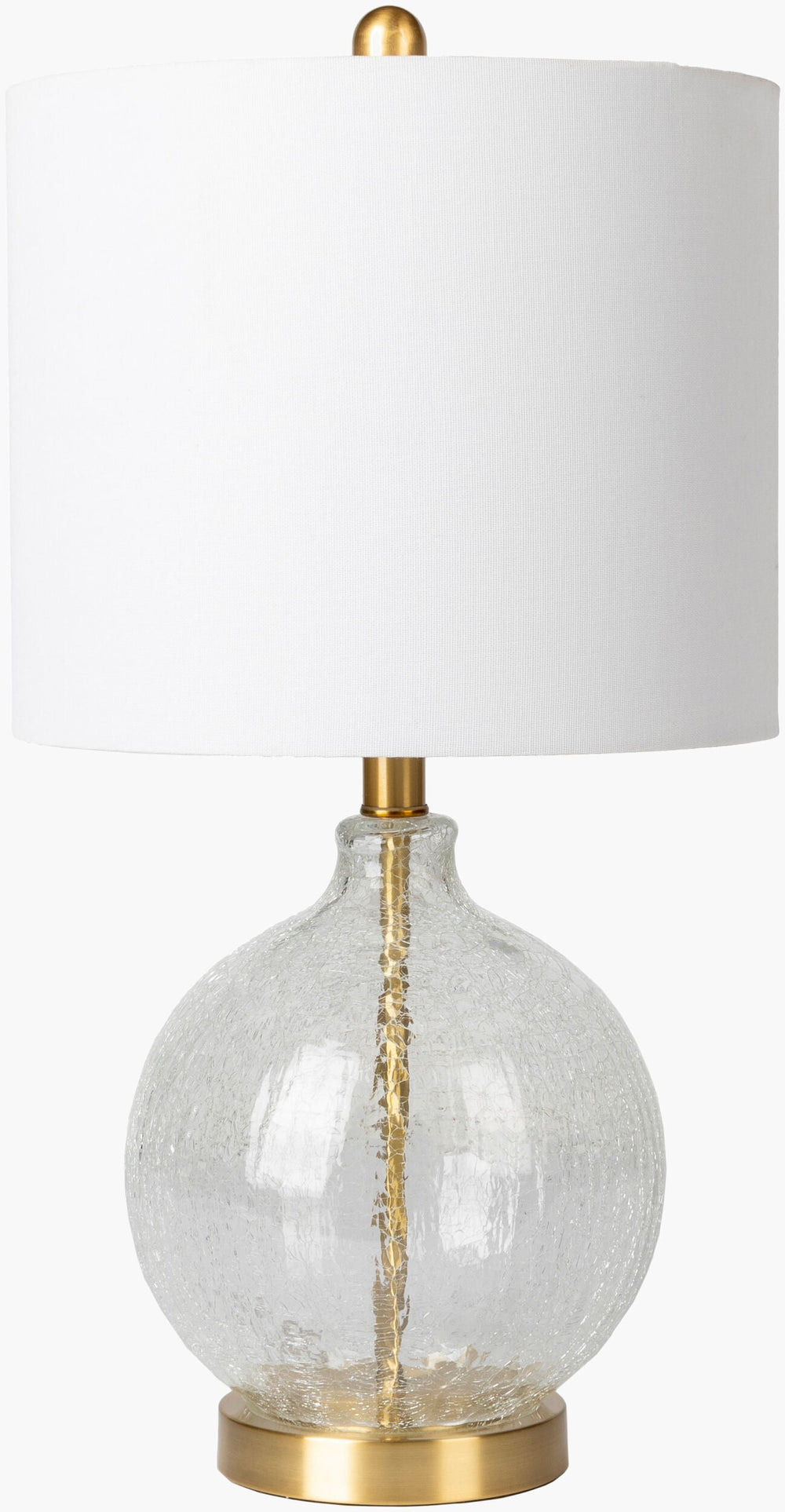 Enid Accent Table Lamp in clear, full view