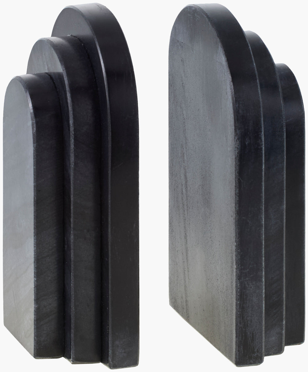 Aayena Bookends EYA-001 in Black, front view